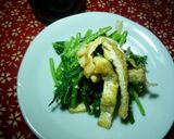 壬生菜の胡麻和え　京都カフェ作り方8写真