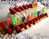 ☆ロールケーキ☆誕生日☆デコレーション☆作り方1写真