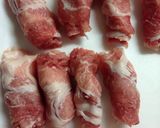 豚細切れを巻いてみた☆玉ねぎポンダレがけ作り方4写真