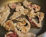 豚薄切り肉＋塩麹で秋なすの生姜風味炒め煮作り方2写真