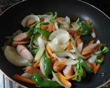 ウインナーと野菜のケチャップ炒め作り方4写真