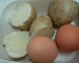 じゃがイモ＆ゆで卵のマヨココットカマン作り方1写真