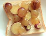 さつま芋×巨峰のミルキーチーズトースト作り方4写真