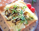 白菜のカレートースト　ガーリック風味作り方6写真