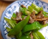豚肉と万願寺唐辛子のオイスターソース炒め作り方5写真
