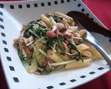 水菜ときのこのおつまみパスタv(・∀・*作り方6写真