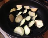 簡単☆茄子の白味噌炒め☆つまみ作り方2写真