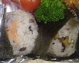 はなびし草の鮭マヨと焼アナゴのおにぎり作り方3写真