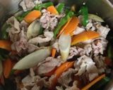 牛蒡と豚肉の煮物作り方4写真