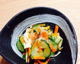 ゴーヤと湯葉の酢の物作り方4写真