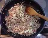 挽肉と春菊のビタミン補給丼作り方4写真