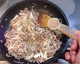 挽肉と春菊のビタミン補給丼作り方5写真