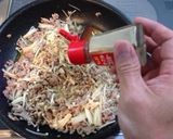 挽肉と春菊のビタミン補給丼作り方6写真
