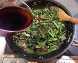 挽肉と春菊のビタミン補給丼作り方9写真