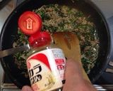 挽肉と春菊のビタミン補給丼作り方10写真