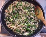 挽肉と春菊のビタミン補給丼作り方11写真