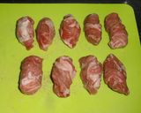 栗とクルクル豚肉の甘辛炒め作り方2写真