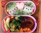 リラックマのたぬきおにぎり★キャラ弁作り方5写真