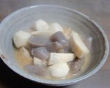 筍・里芋・板こんにゃくの赤ワイン味噌煮作り方4写真