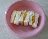 離乳食後期♡手づかみかぼちゃサンド作り方3写真