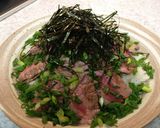 カツオ出汁のタレが優しい 和風ステーキ丼作り方10写真