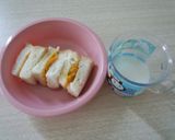 離乳食後期♡手づかみかぼちゃサンド作り方5写真