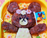 くまのがっこう♡お花畑のｼﾞｬｯｷｰ♡作り方10写真