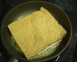 とろ～りチーズ入り厚揚げバター醤油焼き♪作り方4写真