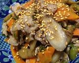 牛蒡と豚肉の煮物作り方6写真