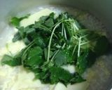 簡単！三つ葉とチーズの雑炊作り方3写真