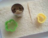 あま白キャンバスに　お花のお絵かきパン作り方4写真