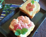 あま白キャンバスに　お花のお絵かきパン作り方10写真