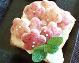 あま白キャンバスに　お花のお絵かきパン作り方8写真