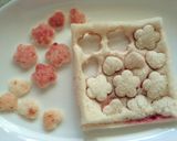 あま白キャンバスに　お花のお絵かきパン作り方6写真