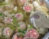 白菜と肉団子のしょうがスープ作り方6写真