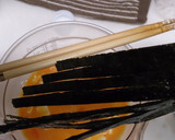 白だしで＊クリームチーズと海苔の卵焼き作り方2写真