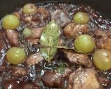 即席♪ぶどうと鶏豚の赤ワイン煮作り方8写真