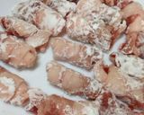 こくウマ〜簡単‼豚こま肉の甘酢炒め作り方1写真