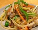 じゃが芋だけど青椒肉絲作り方6写真