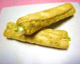 ❤チーズと万能ネギの油揚げ巻き❤作り方2写真