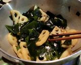 レンコンとワカメの炒め煮作り方6写真