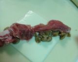 豚肉と納豆巻き巻〜作り方2写真