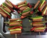 ウインナーと残り野菜の串カツ作り方1写真