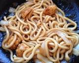 お弁当、ランチに♪冷凍唐揚げで親子うどん作り方6写真