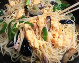 麺つゆで‥ 茄子と卵の和風スパゲッティ作り方8写真