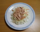 キャベツとツナのとろとろオムライス作り方3写真