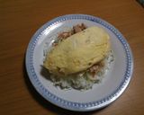 キャベツとツナのとろとろオムライス作り方5写真