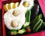 厚紙で自由自在♣︎簡単型抜きご飯作り方4写真