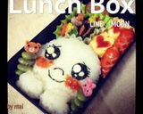 LINEムーン♥︎キラキラ目キャラ弁作り方4写真