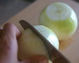 玉ねぎの丸ごとミートソース焼き作り方1写真